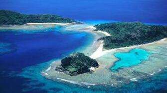 Ocean Trees Wallpaper Islands Fiji