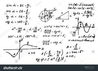Vintage Education Background Trigonometry Law Theory And