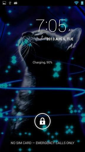 Glitter Neon Cat L Wallpaper App For Android