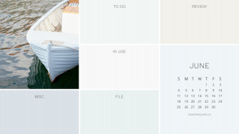 June Background For iPhone And Desktop Organizer