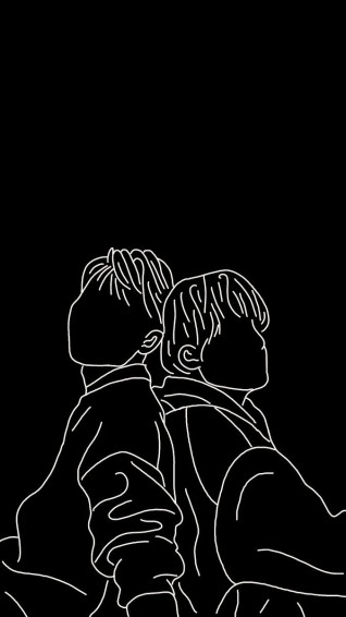 Renjun Haechan Line Art Image Emoji Love Wallpaper