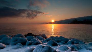 Winter Sunset Wallpaper HD Crazy Image