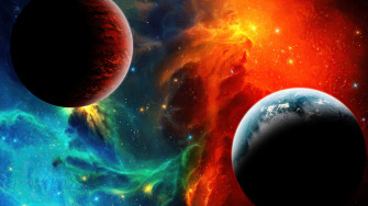 Colorful Nebula Space 4k Laptop Full HD 1080p Wallpaper
