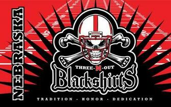 Husker Blackshirts Flag By Vectorgeek