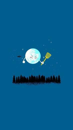 Funny Cartoon Earth Wallpaper iPhone