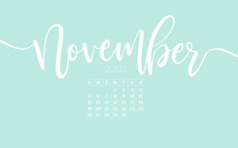 November Desktop Wallpaper Cute Calendar