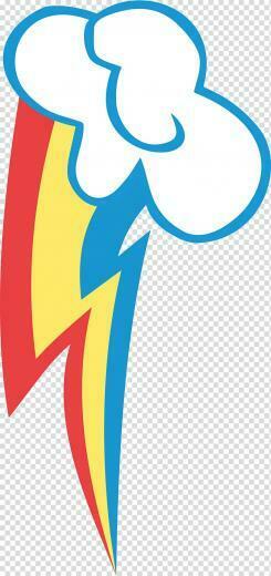 Rainbow Dash My Little Pony Cutie Mark Crusaders Lightning Bolt