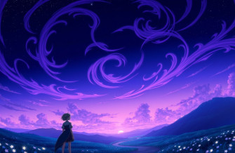 Cool Anime Purple Wallpaper