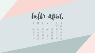 April Desktop Calendar Wallpaper Uppercase Designs