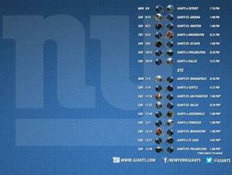 The Giants Schedule Wallpaper Is Available For