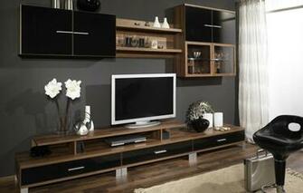 Wallpaper Design Room Tree Furniture Interior Tv Wardrobe