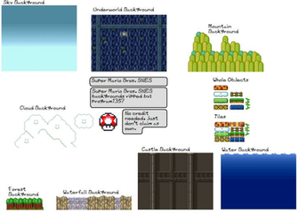 Super Mario Bros Sprite Sheets Snes Universe
