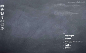 Chalkboard Desktop Wallpaper Theme By