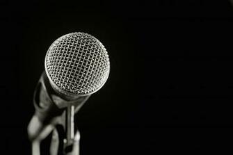 Microphone Mic Bw Singing Sing Black HD Wallpaper