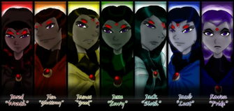 Tt Raven And Half Brothers Lineup By Darkenedsparrow