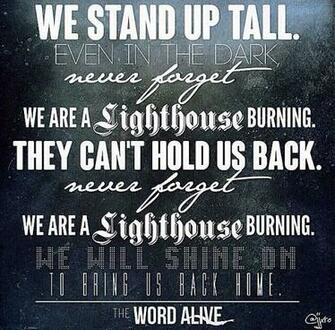 Lighthouse By The Word Alive Lyrics Inspiring Messages