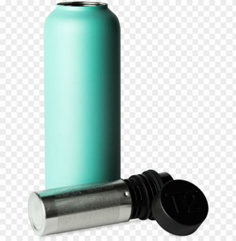 T2 Stainless Steel Flask Aqua Black