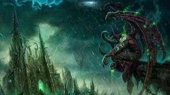 World Of Warcraft Castle Monster Bad Weather Wallpaper Background