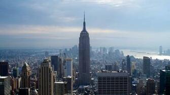 Blue Empire State Building New York X Close