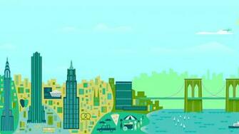 Minimalistic New York City Google Now Wallpaper