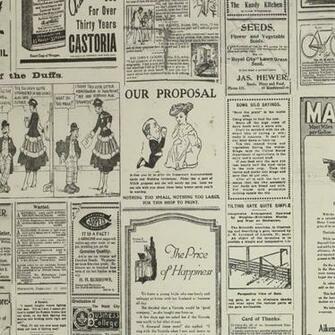 Vintage Newspaper Wallpaper G56143