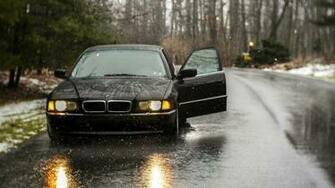 Bmw E38 In The Rain Wallpaper And Image