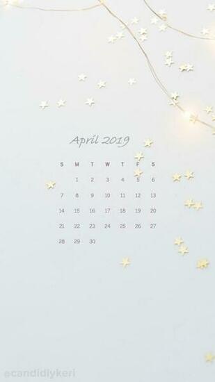 April iPhone Calendar Wallpaper 2019april
