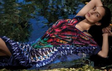 Wallpaper Look Water Girl Pose Model Luma Grothe Image For