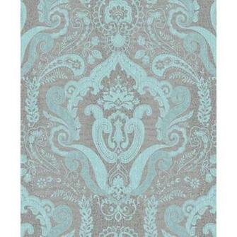 Damask Metallic Black Silver Wallpaper Brokers Melbourne