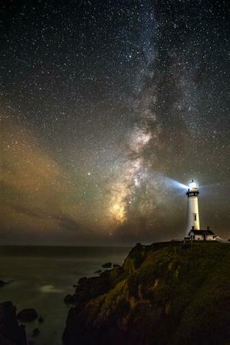 Pigeon Point Lighthouse And The Milky Way Oc
