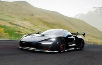 Wallpaper Mclaren Senna Mountains Forza Horizon Supercar