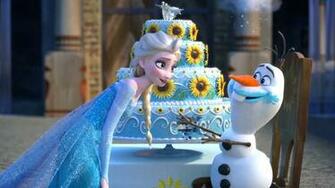 Frozen Fever Elsa And Olaf HD Wallpaper For Desktop