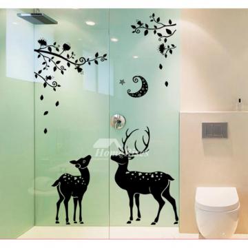 Girls Wall Stickers Animal Deer Furniture Pvc Home Decor Bedroom