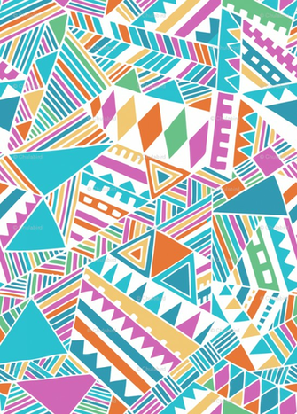 Blue Tribal Print Wallpaper Beats Mirror