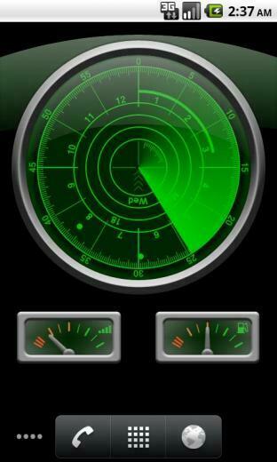 Radar Clock Live Wallpaper V1 Android Application Apk