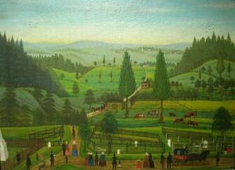 Folk Art Wallpaper