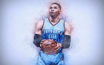 Wallpaper Of Nba Oklahoma City Thunder Russell Westbrook