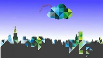 Vmware Desktop Nuvem Background Galeria Cidade Vetor