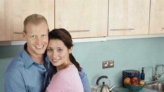 Wallpaper Husband Wife Couple Kitchen HD Wallpapercraft
