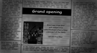 Five Nights At Fredbears Grand Opening By Thesitcixd