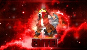 Pokemon Entei Speedart Background By PlasmagamerHD