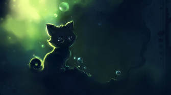 Dark Wallpaper Anime Cat Best HD Cute