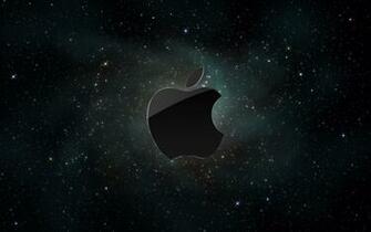 Apple In Space Wallpaper