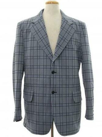 70s Vintage Tarleton Jacket Mens White With Navy