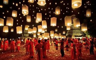 Paper Lanterns Traditional Chinese Lantern Wallpaper Art HD