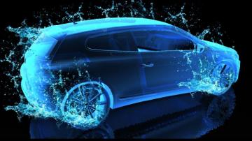 Blue Water Car 3d And HD Wallpaper