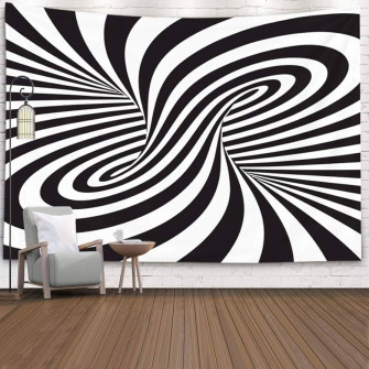 Amazon Crannel Valentine Black White Spiral Optical Illusion