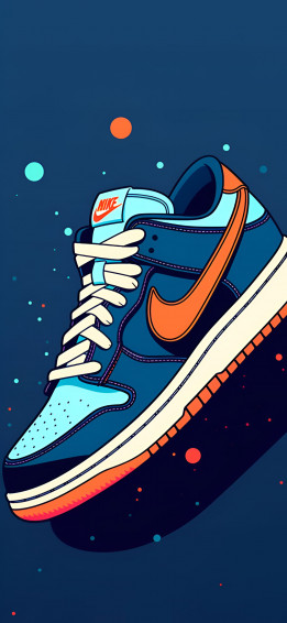 Nike Sb Dunk Pro Blue Wallpaper Aesthetic iPhone