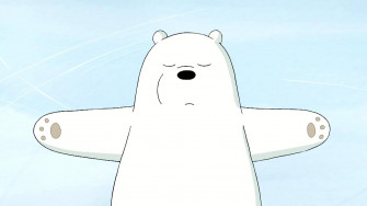 Ice Bear We Bare Bears Lying On Snow Uhv66cq9vuiinrt9 Wallpaper