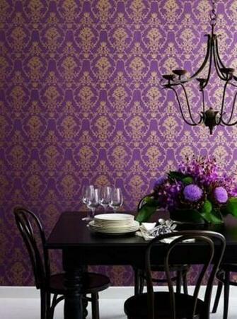 Purple Gold Wallpaper Home Decor